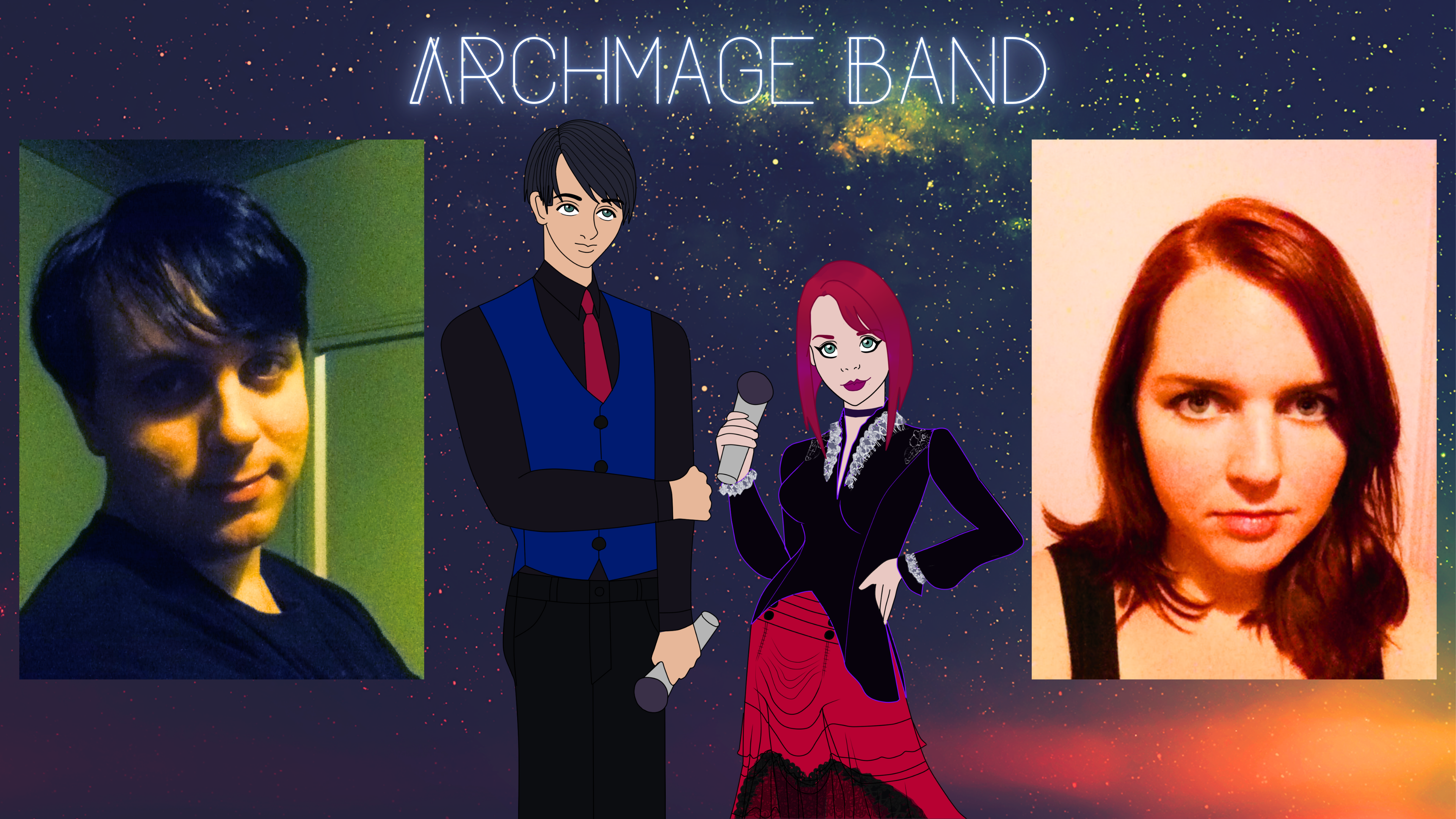 Masha Solo and Rob Ulysses of Archmage Band